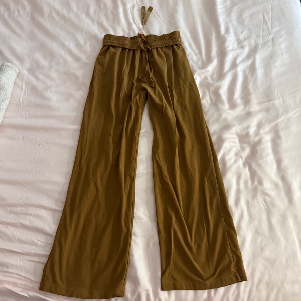 Skims cotton jersey wide leg pant in chai